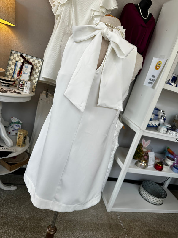 the BB Halter Dress - white