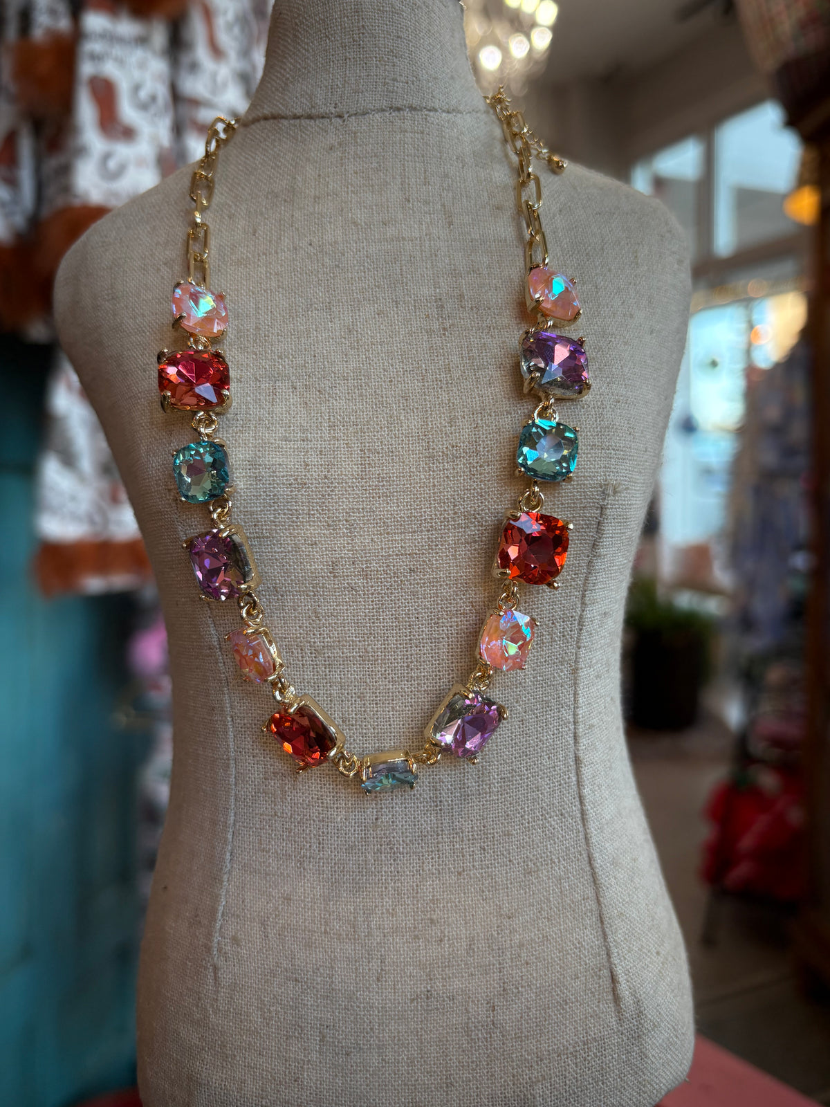 The Kaylee Rhinestone Necklace -Assorted