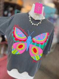 Butterfly Crop Tee - Find Joy wherever you are 🦋