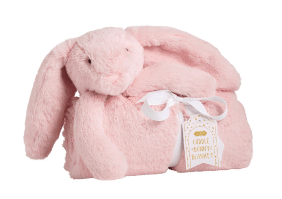 Pink bunny Cuddle Blanket