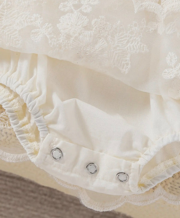 Tulle Embroidered Romper