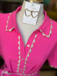 Artisan James - Endless heart earrings