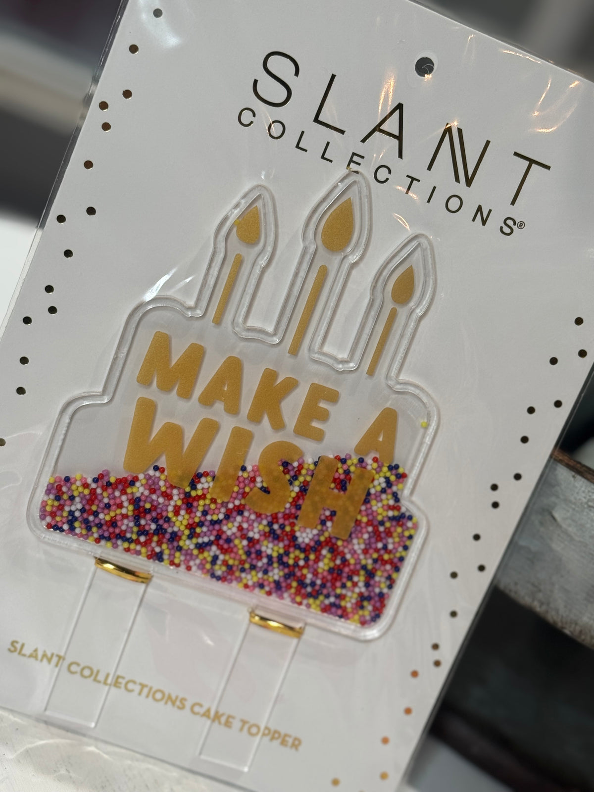 Glitter Filled Cake Topper