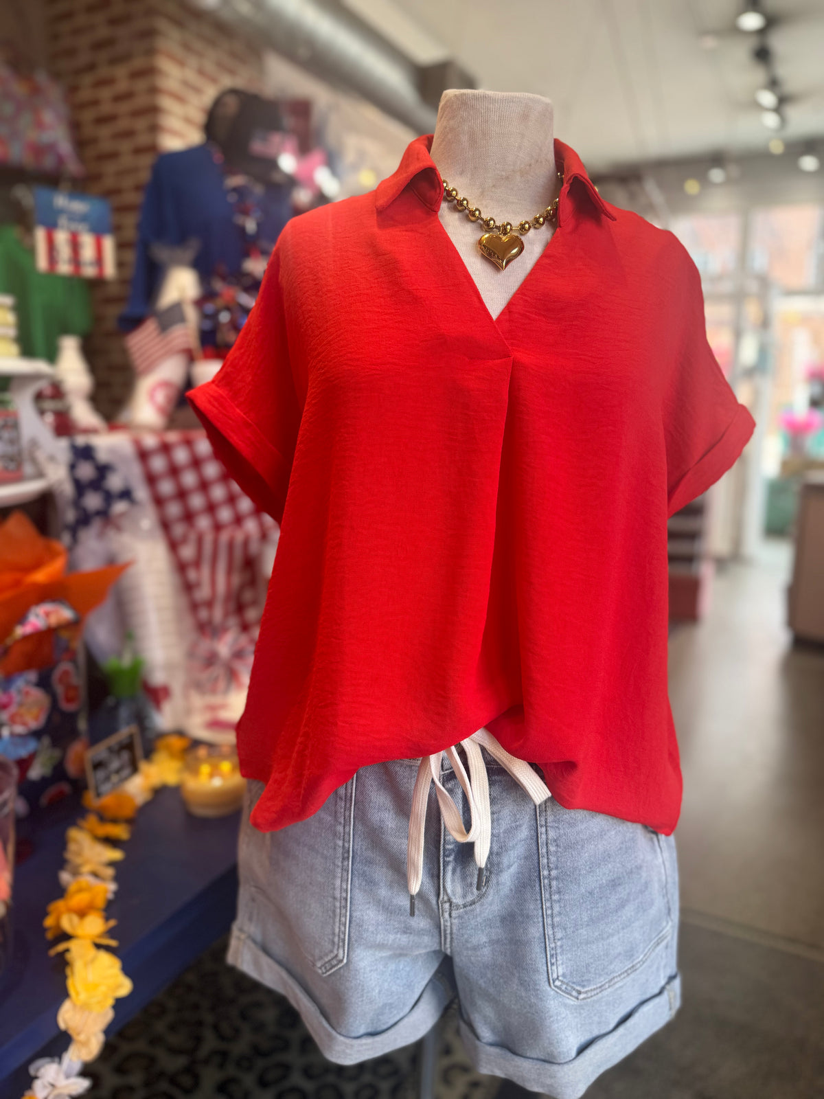 The Kelly Top - Red