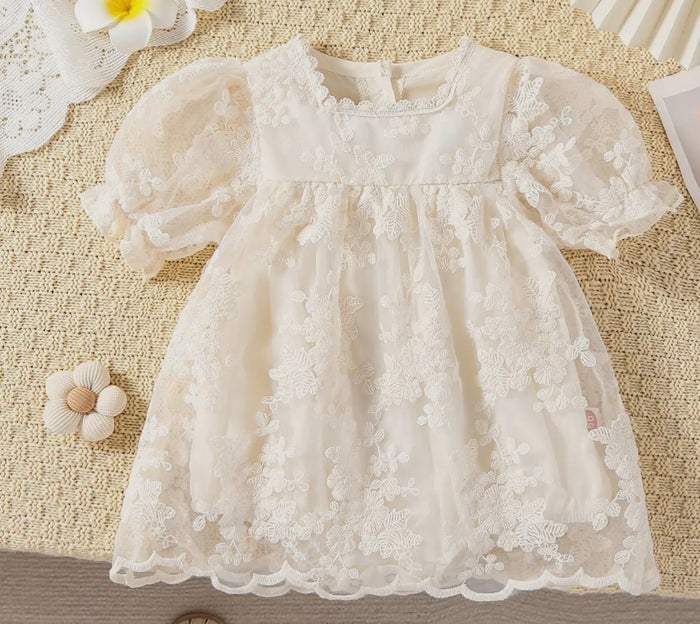Tulle Embroidered Romper