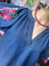 The Wildflower Denim Top