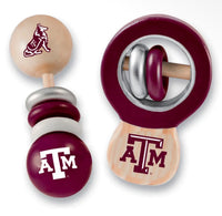A&M Aggies - Baby Rattles - 2 pack