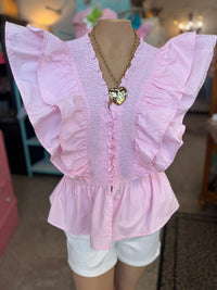 Southern Belle Ruffle Top