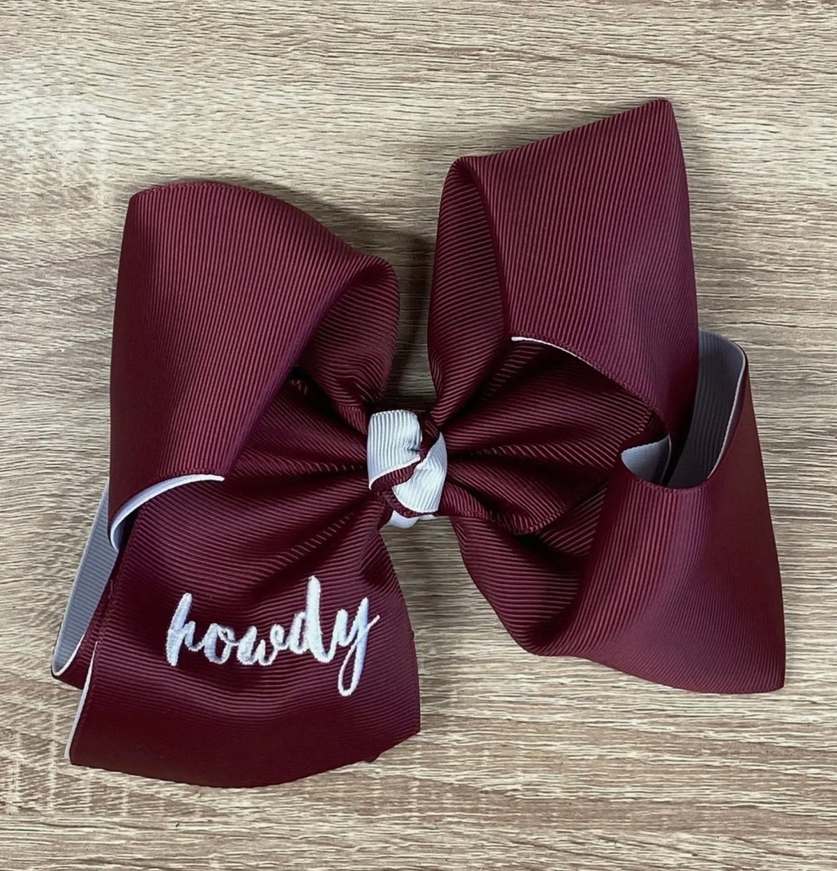 Howdy Double layer bow -Alligator Clip