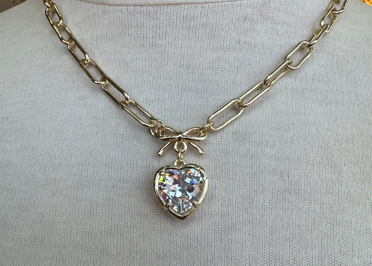 Artisan James - Bows & Hearts Necklace