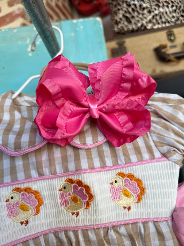 Hot Pink Bow Headband