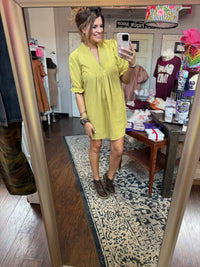 The Bailey Dress - Chartreuse