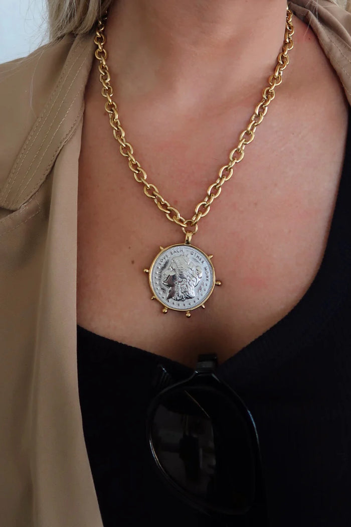 ChanSutt - Two Toned Coin Necklace