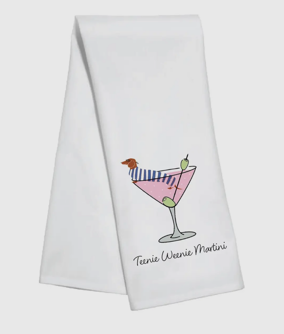 Teenie Weenie Martini - Tea Towel