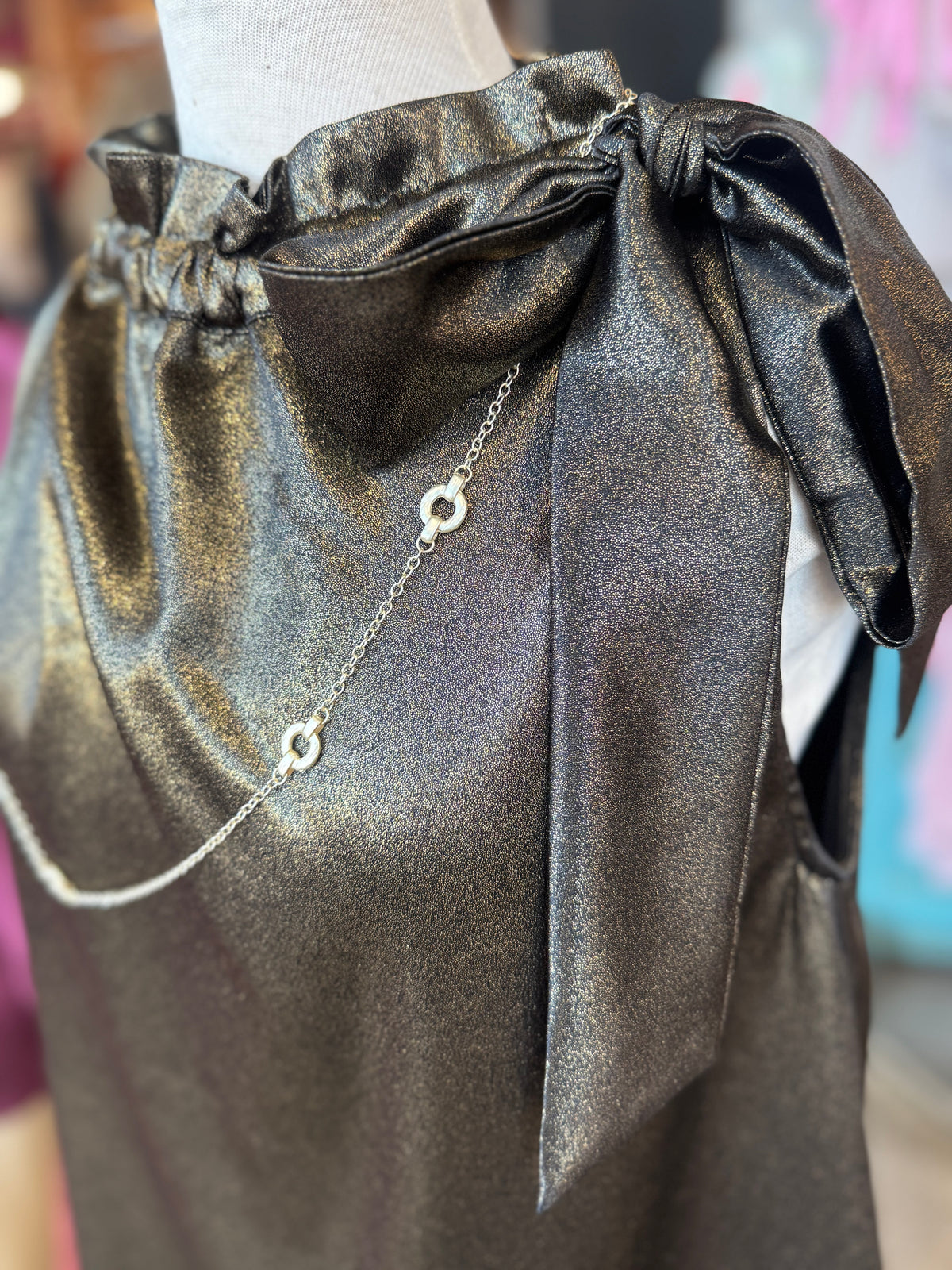 The Golden Hour Dress - Gold/Black