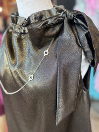 The Golden Hour Dress - Gold/Black