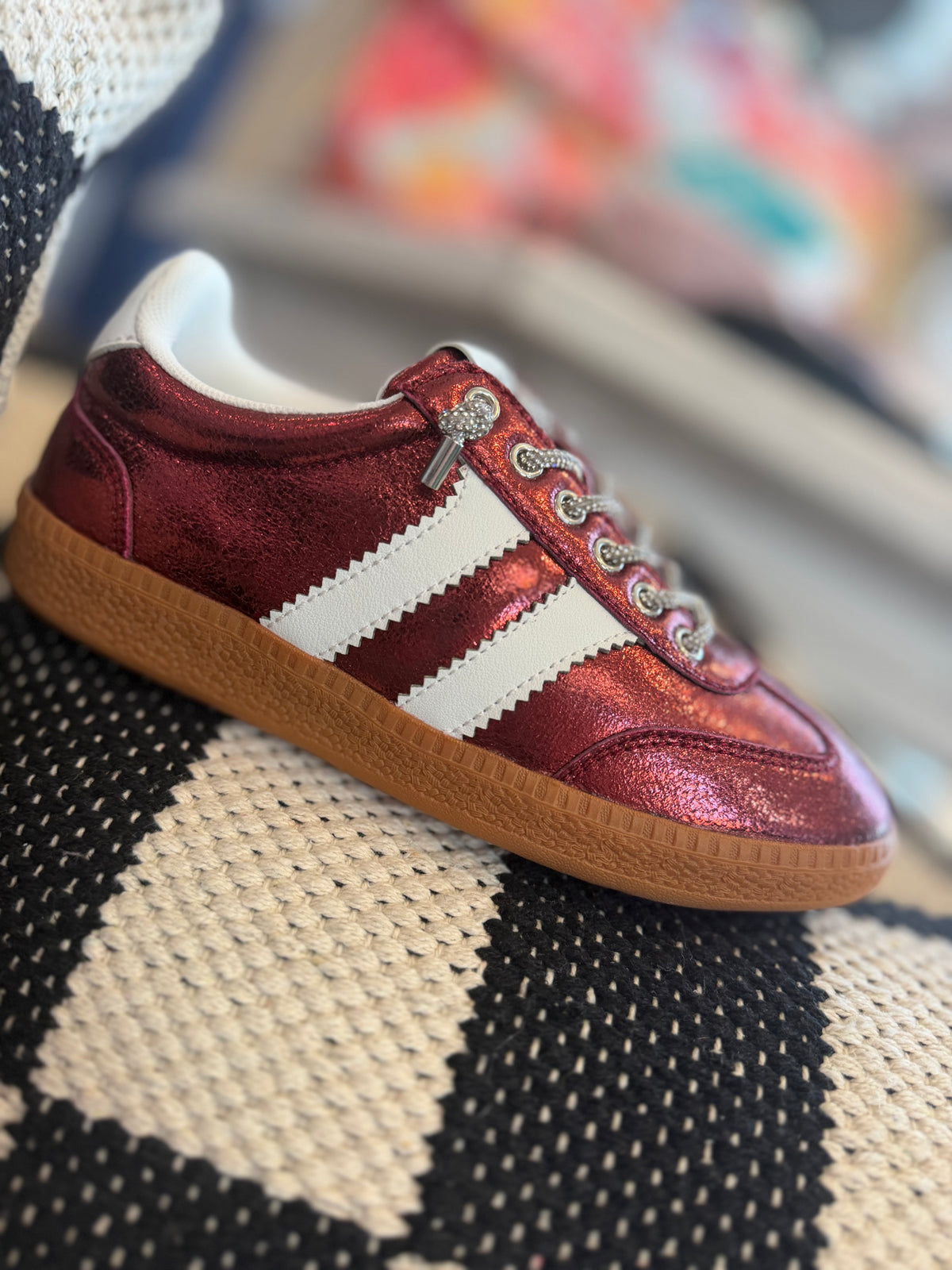 Maroon Sass Sneakers