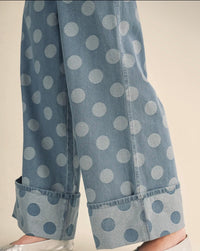 Polka Dot Babe Pants - denim