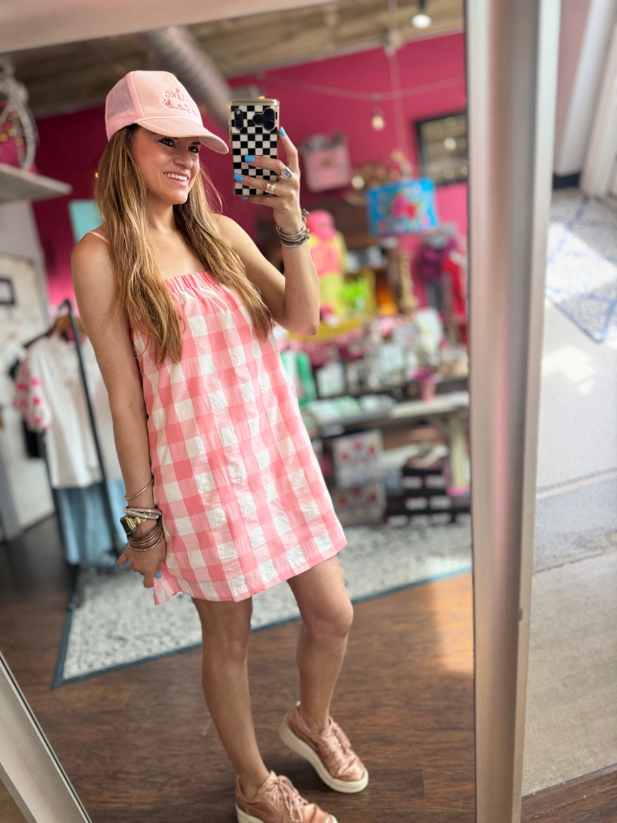 Preppy Gingham Dress