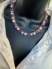 Berry Mix Rhinestone Necklace