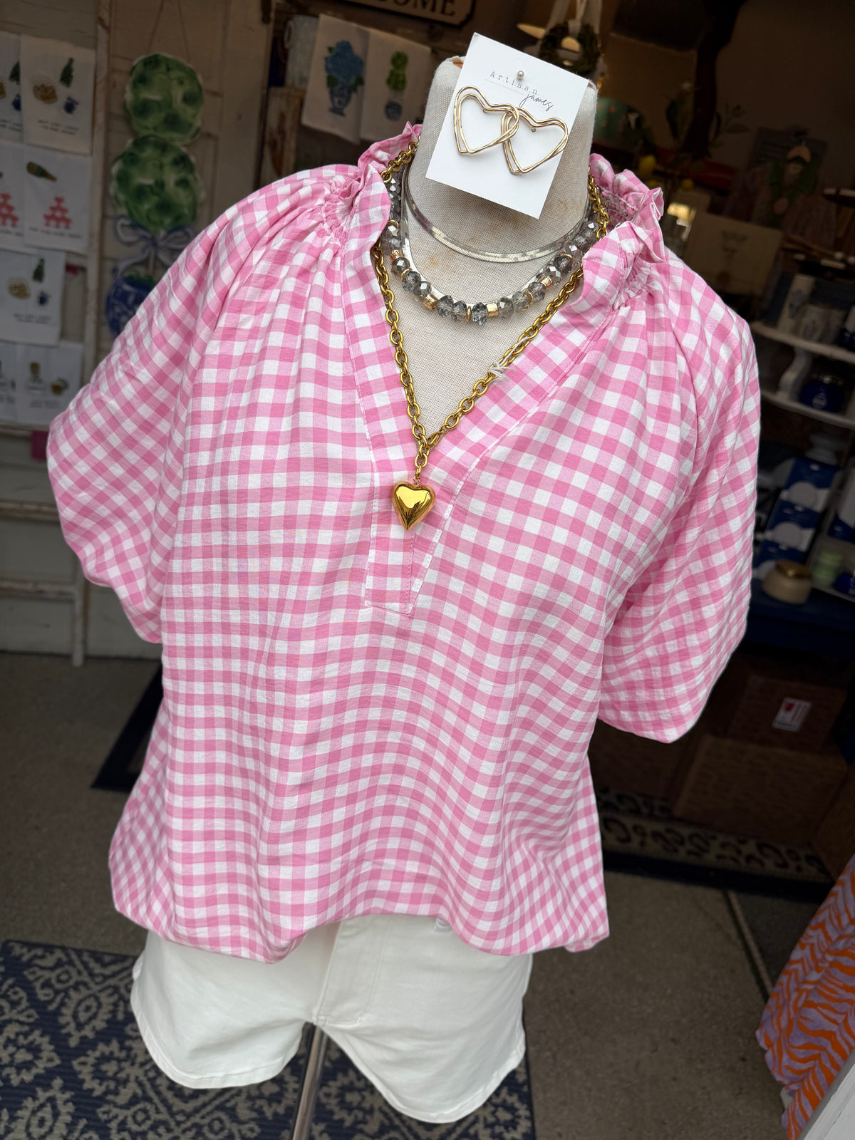 Preppy Gingham Top