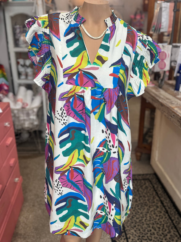 The Tropical Floral Dress