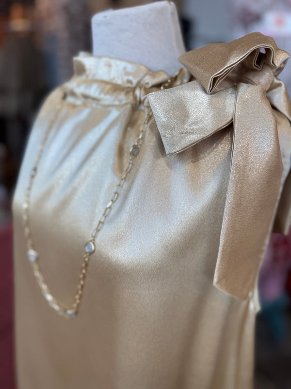 The Golden Hour Dress- Champagne