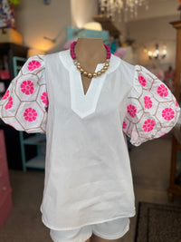 Garden Party Puff Sleeve Top