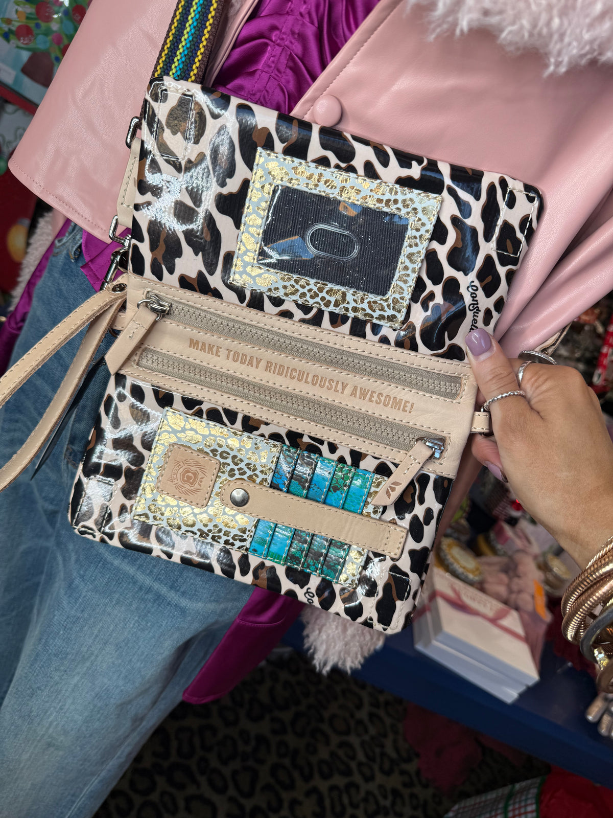 CONSUELA- Mona Leopard Uptown Crossbody