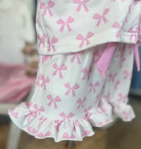 Princess Pink Bow Pajama Set