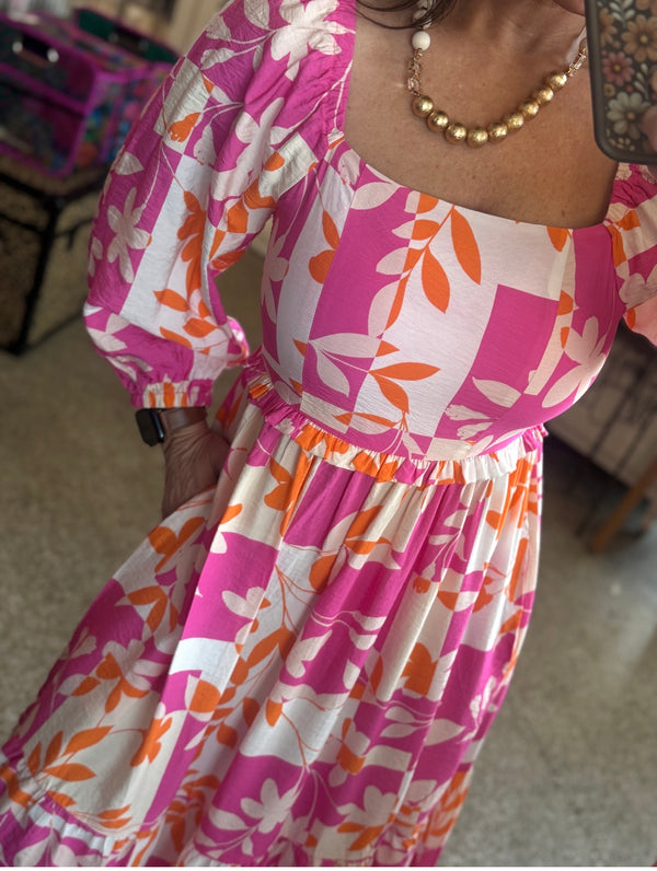 The Coral Cabana Maxi Dress