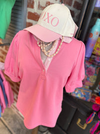 The Pretty Little Polo - Bubble Gum Pink