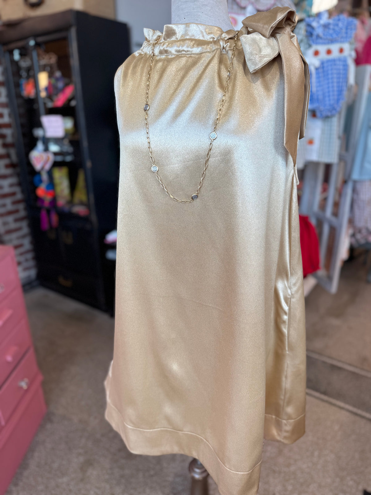 The Golden Hour Dress- Champagne