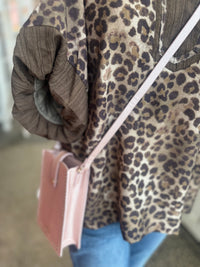Sassy Leopard Top - Chocolate