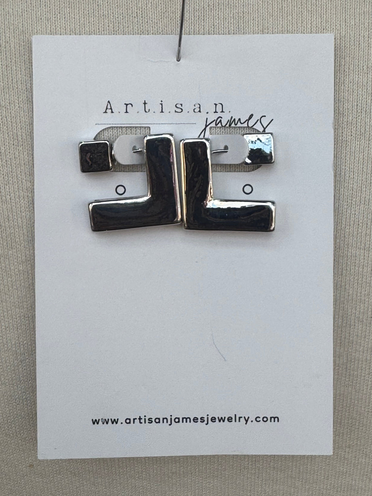 Artisan James Block Earrings