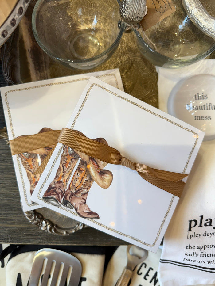 Cowboy Boots & Hat - Cardstock