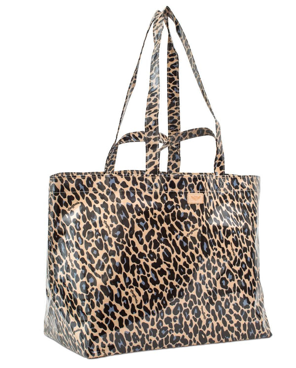 Leopard Blue Jag Jumbo Bag - Consuela