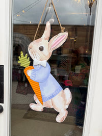 BUNNY TIN DOOR HANGER