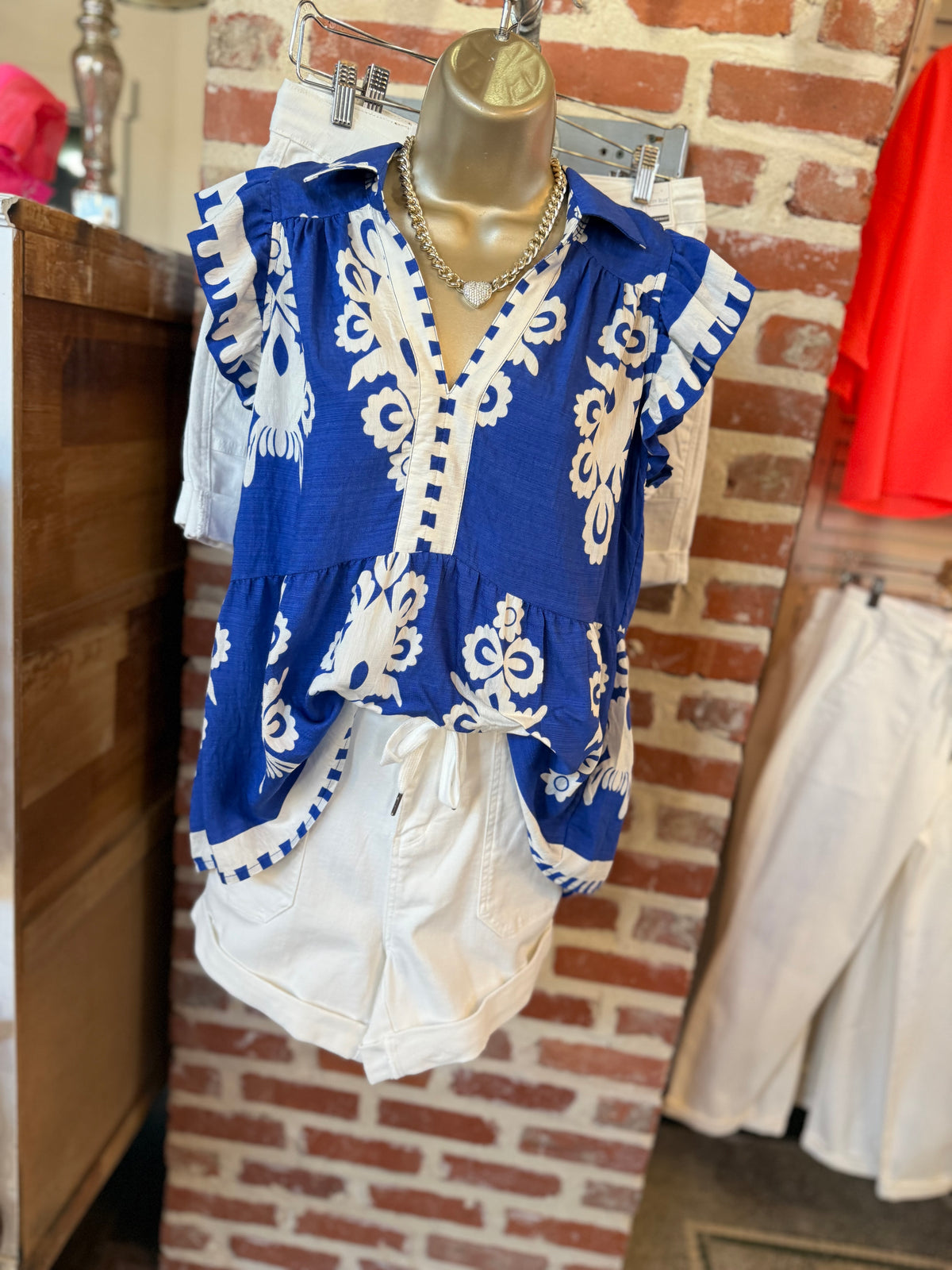 The LALA top - Cobalt Blue