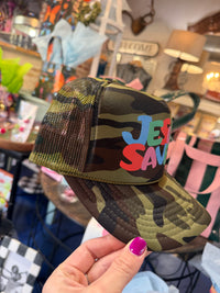 Jesus Saves - Camo Trucker