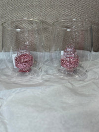 Glitter Cake Stemless Wine Glass