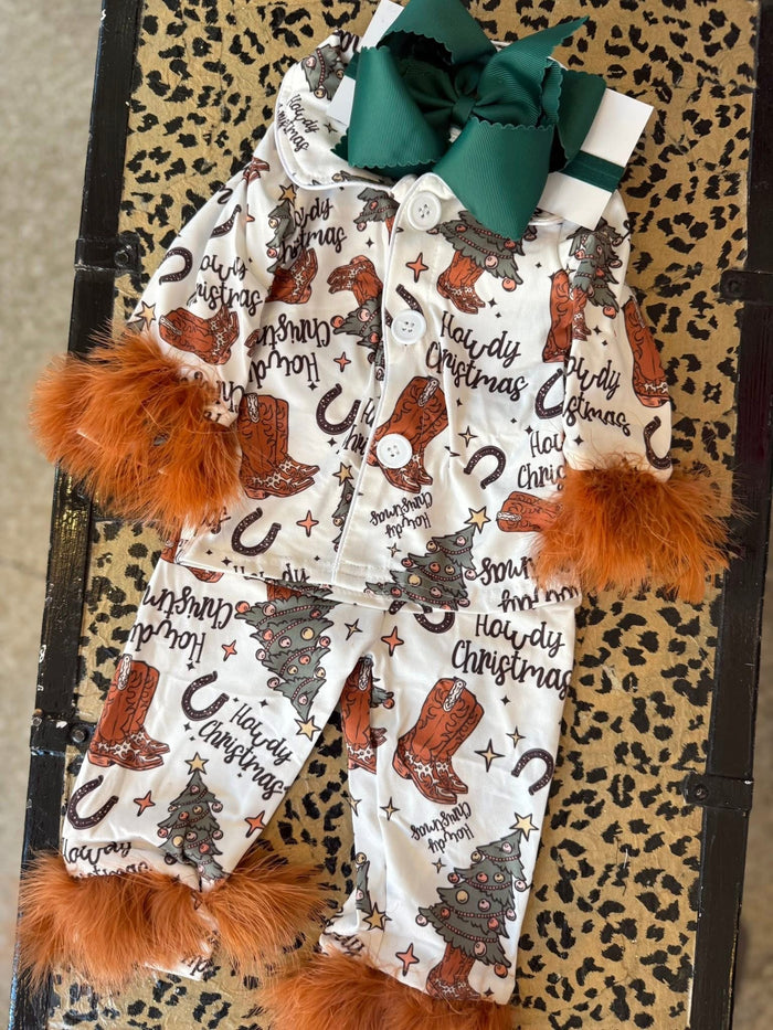 Howdy Christmas Pjs - Girls - SALE