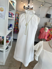 the BB Halter Dress - white