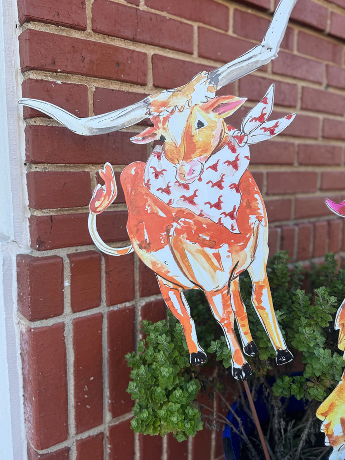 Longhorn Yard Stake