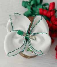 Embroidered Christmas Tree Bow