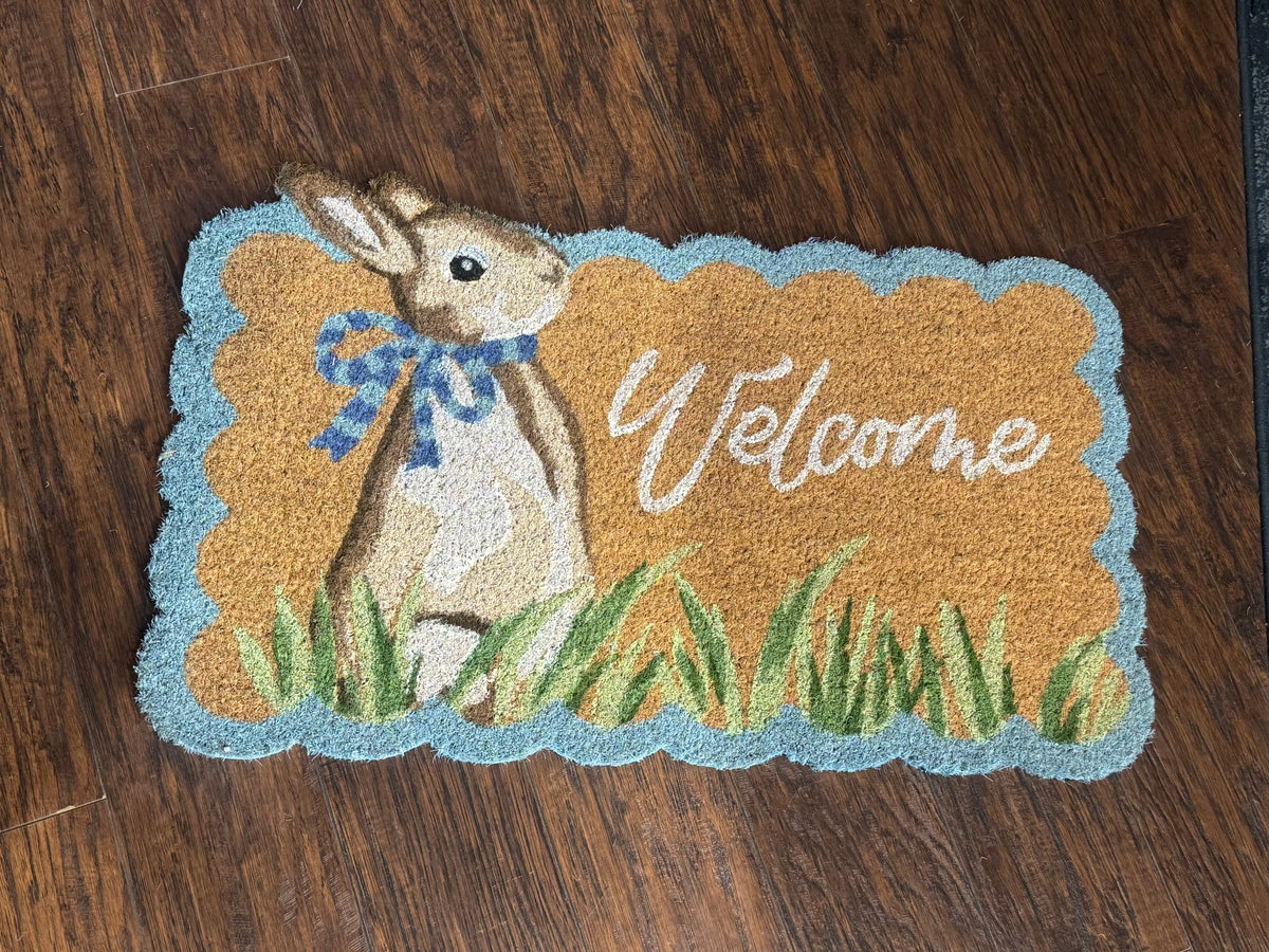 Easter Scallop Door Mat