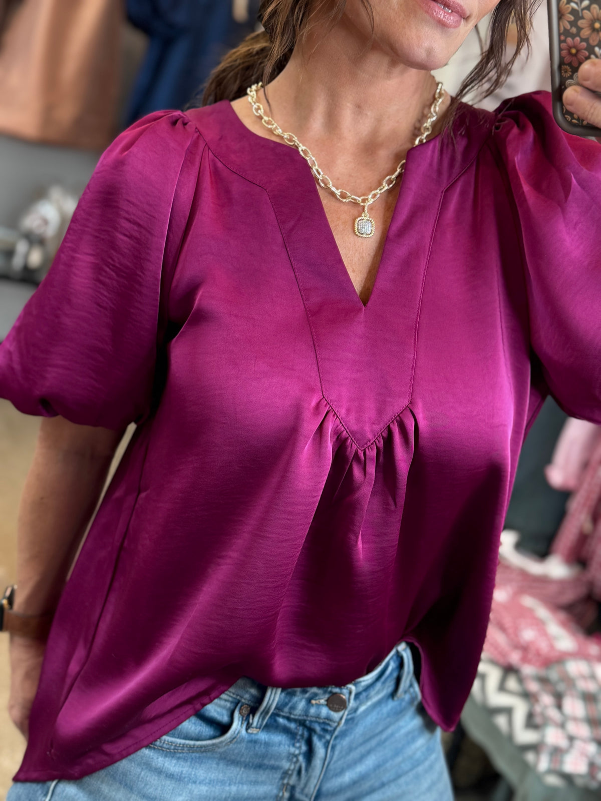 The BB Love Top - Deep Magenta