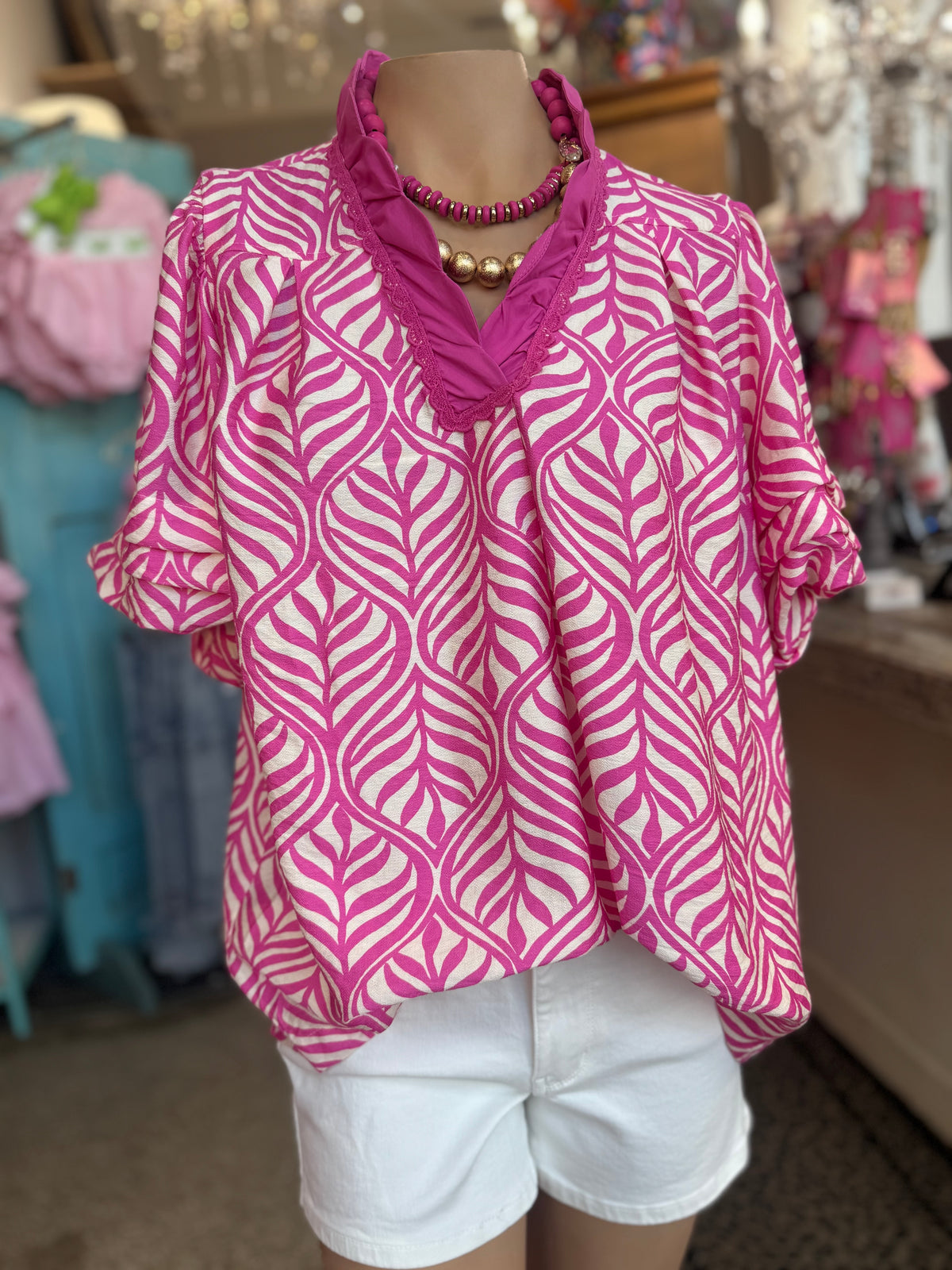 Hot Pink Paradise Top
