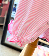 Striped Santa Girls Bubble