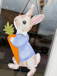 BUNNY TIN DOOR HANGER